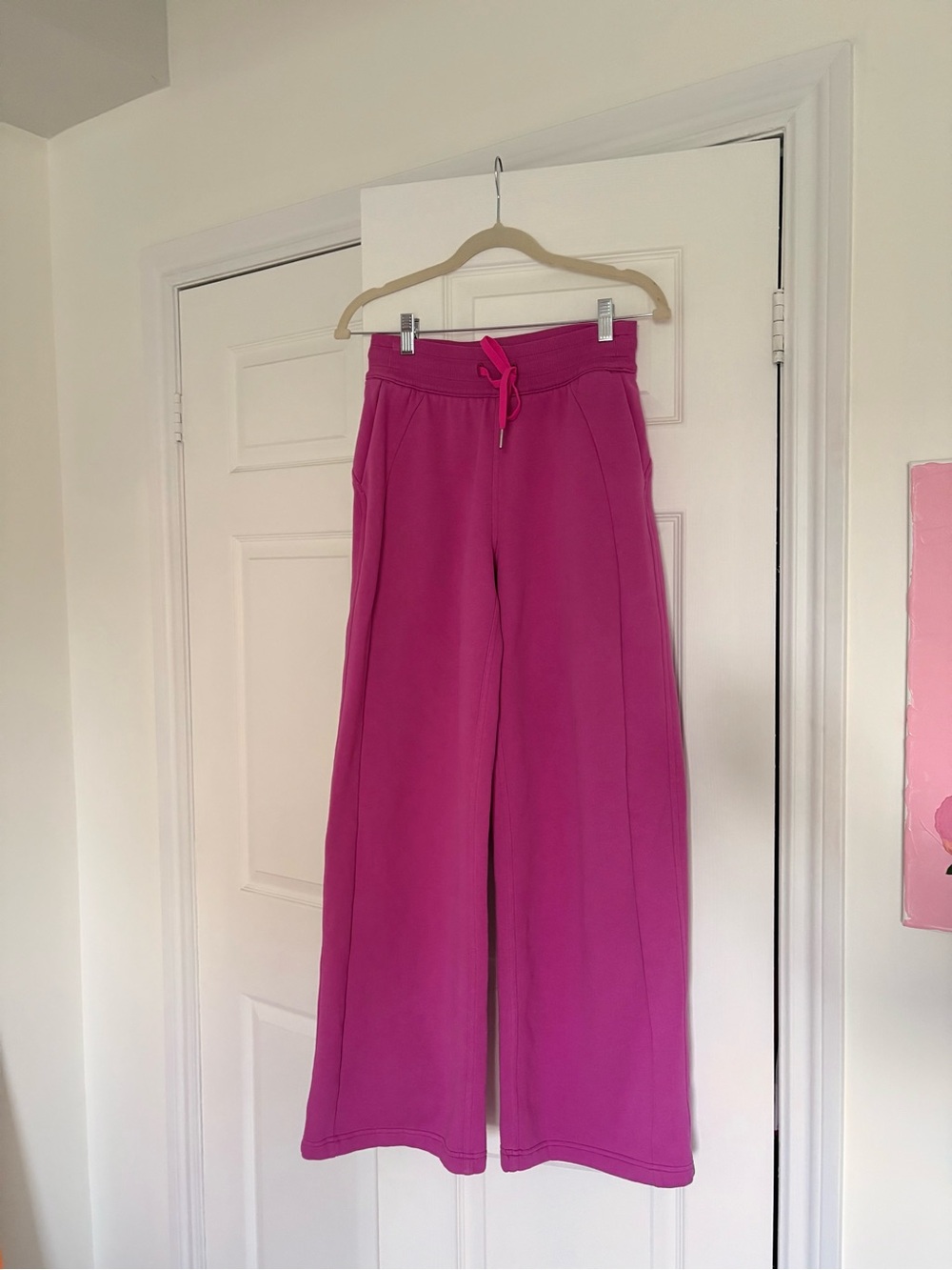 Lululemon Scuba Hoodie & Wide Leg Pants Pow Pink Set - Picture 3 of 8